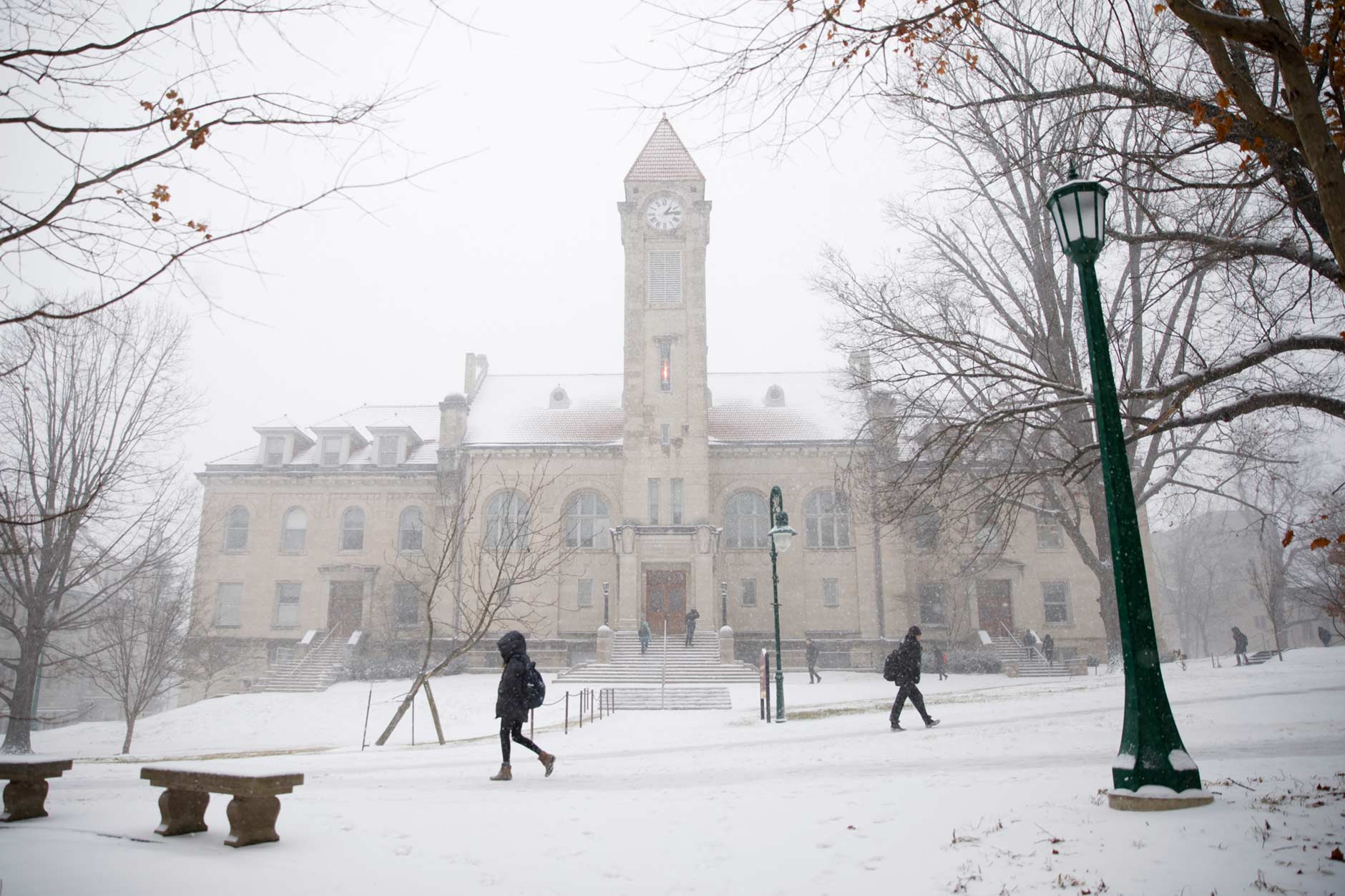 Indiana University Bloomington Winter Campus Scenics Hope Follows